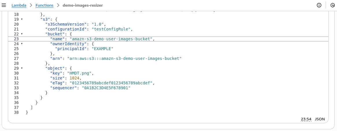 Modifikasi Test Event
